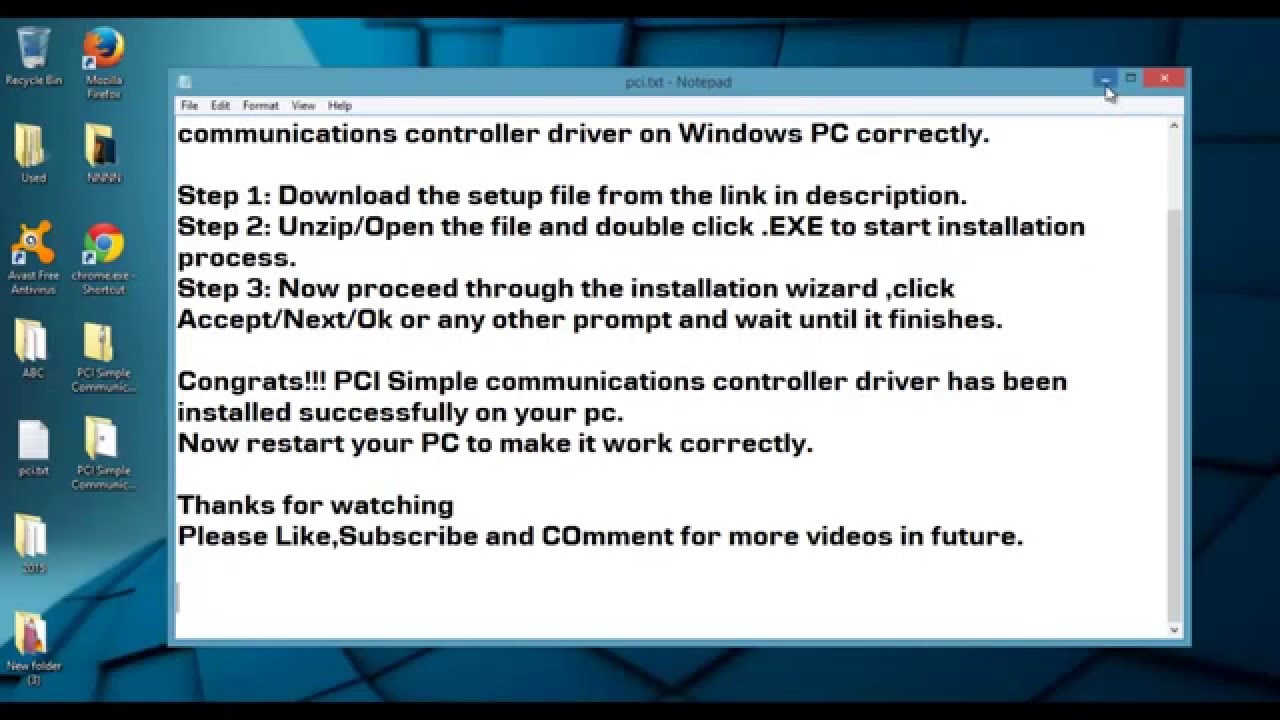 Pci simple communications controller driver win 10